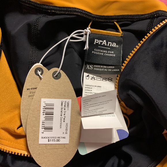 NWT Prana McKalya One-Piece Swimsuit UPF 50 - Picture 5 of 6